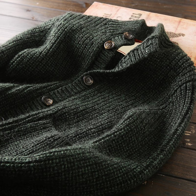 Heavy rare! Italy order men's autumn and winter thick sweater s cardigan clothescoat