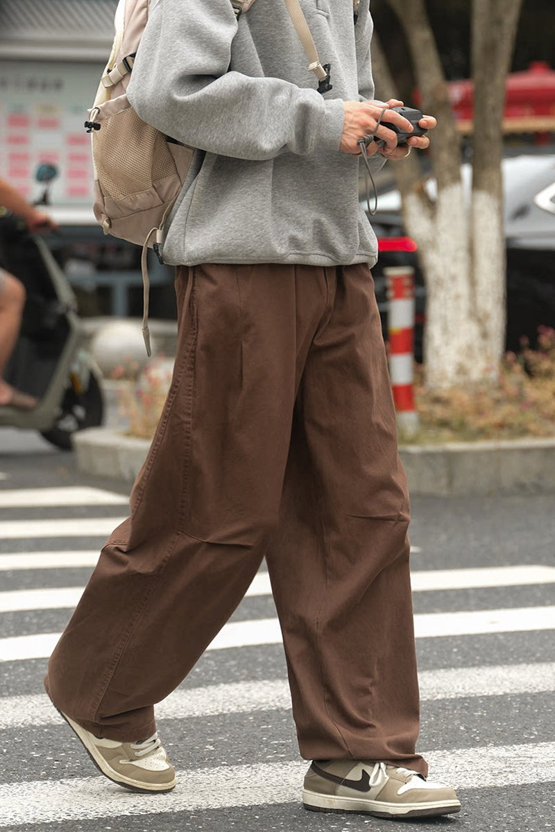 Cotton Utility Pants – Washed Finish & Panel Seams | Yamalinclothes