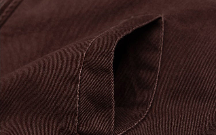 Sherpa-Lined Jacket – Stand Collar & Relaxed Fit | Yamalinclothes