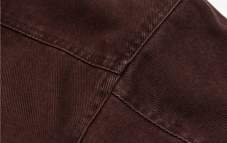 Sherpa-Lined Jacket – Stand Collar & Relaxed Fit | Yamalinclothes