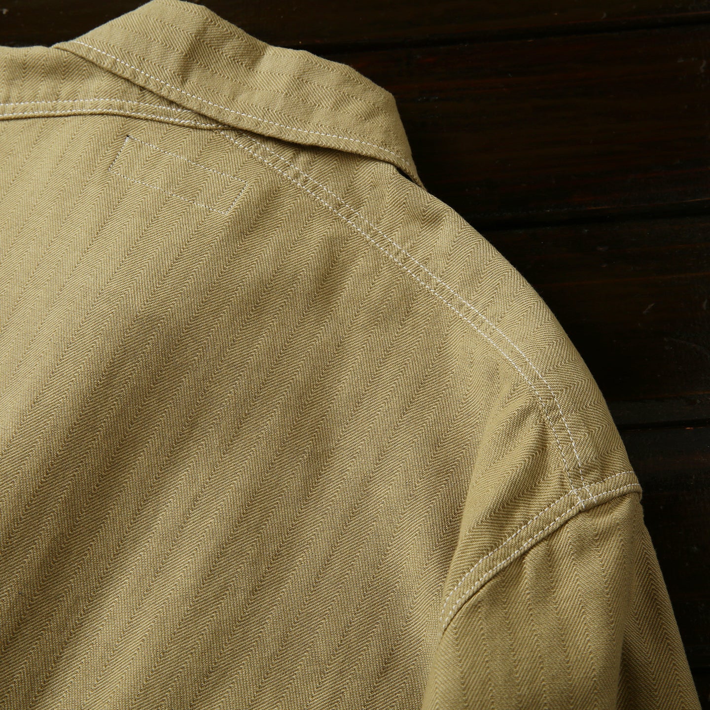 100% Cotton Herringbone Summer Men's Loose Casual Short Sleeve Work Shirt Top