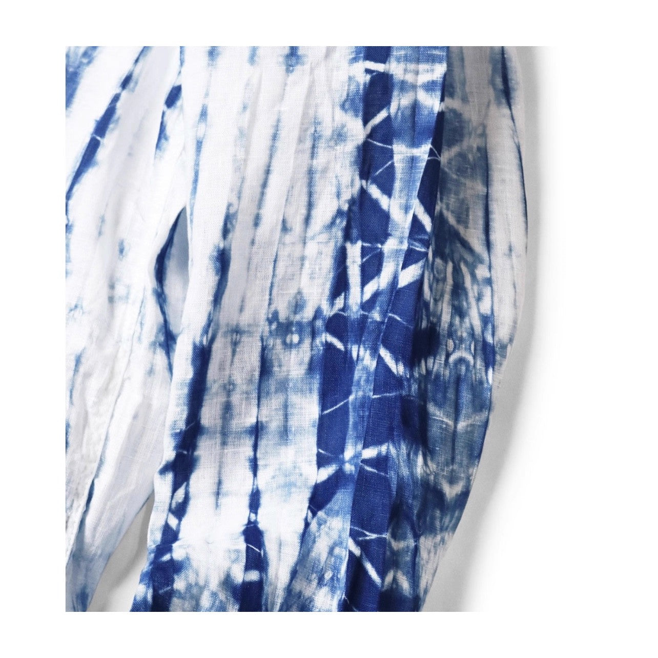 Kapital 25AW Kazuhiro Hirata Cotton-Linen Tie-Dye Pleated Shirt – Loose, Turn-Down Collar, Japanese Style