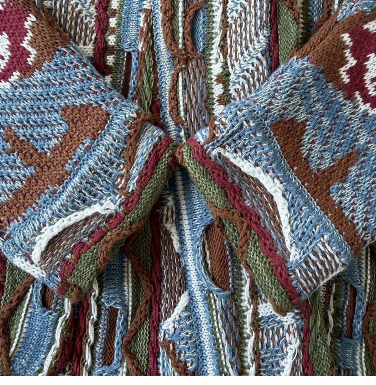 Cotton Jacquard Cardigan – Textured Open Front | Yamalin clothes | Vintage workwear outfit for men