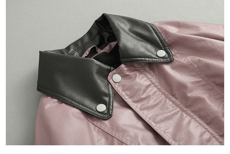 Spring Japanese casual trendy brand retro lightweight loose matte leather short lapel jacket men | Yamalinclothes