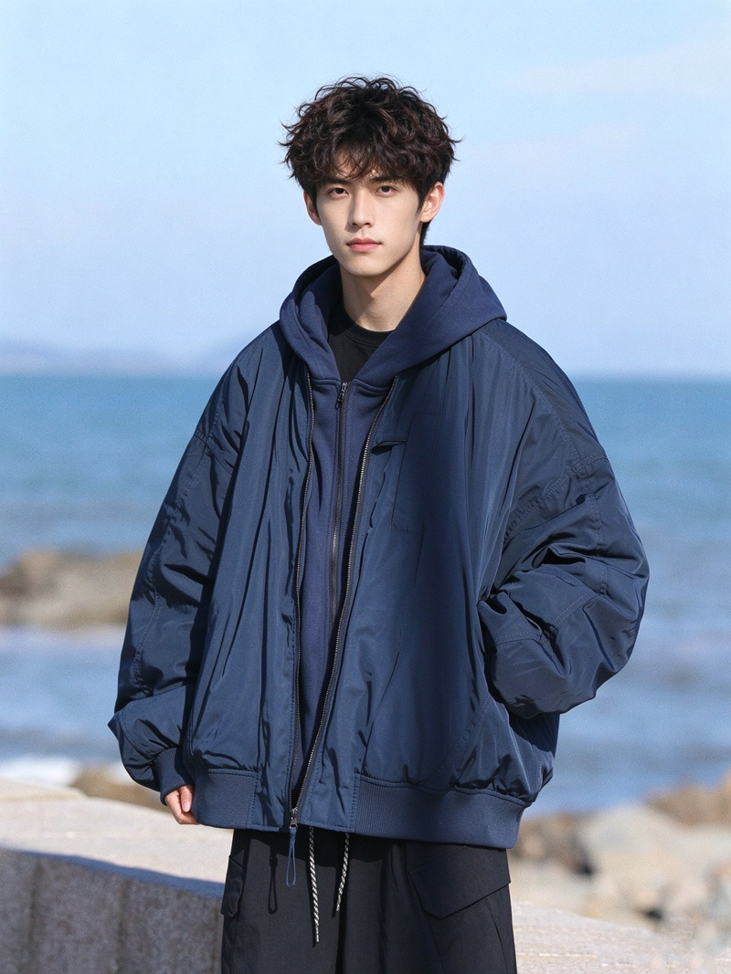 Duck Down Jacket – Oversized Zip Front | Yamalinclothes