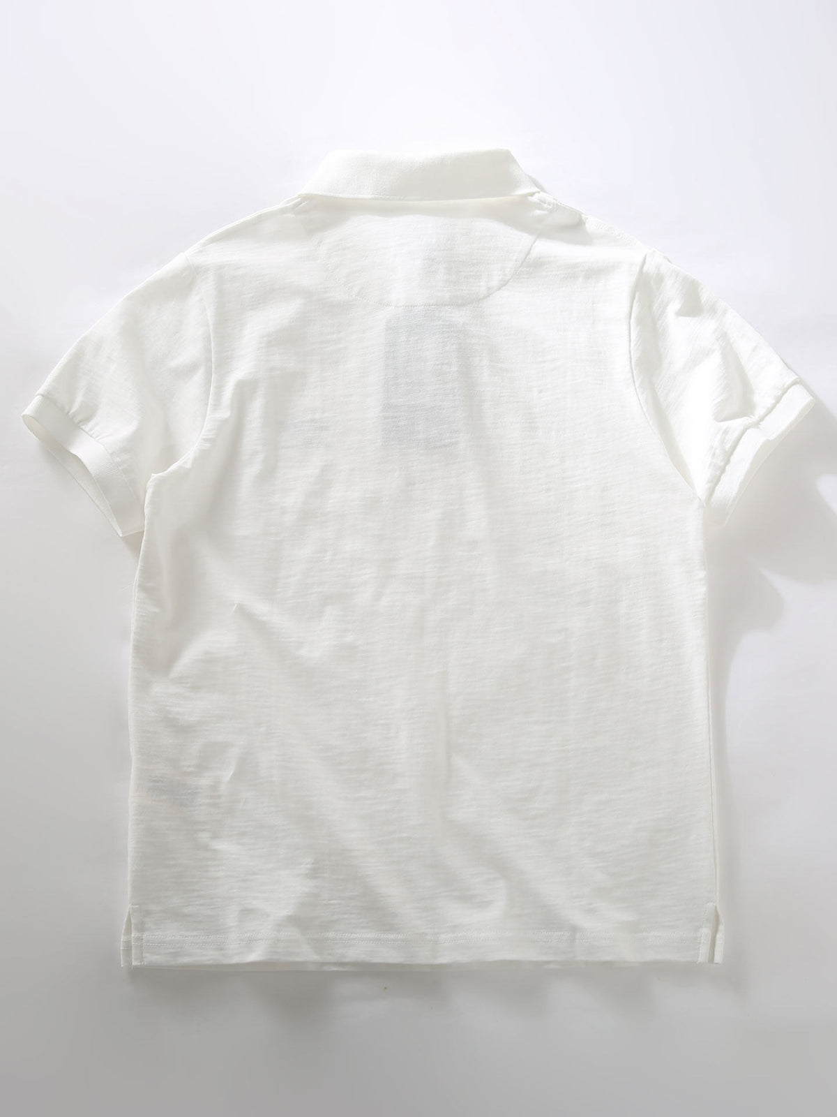 American Vintage Slub Cotton Short-Sleeve Polo Shirt – Loose 100% Cotton Men's Summer Top | Yamalinclothes