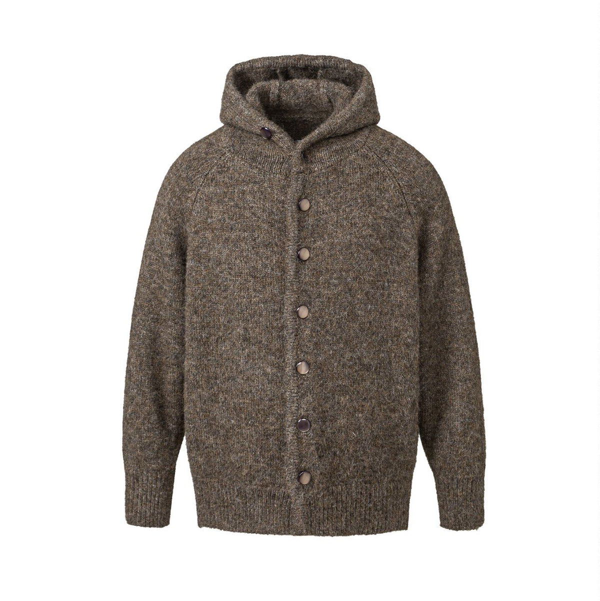 Vintage Hooded Knit Cardigan – Loose Unisex Lazy Style | Yamalinclothes