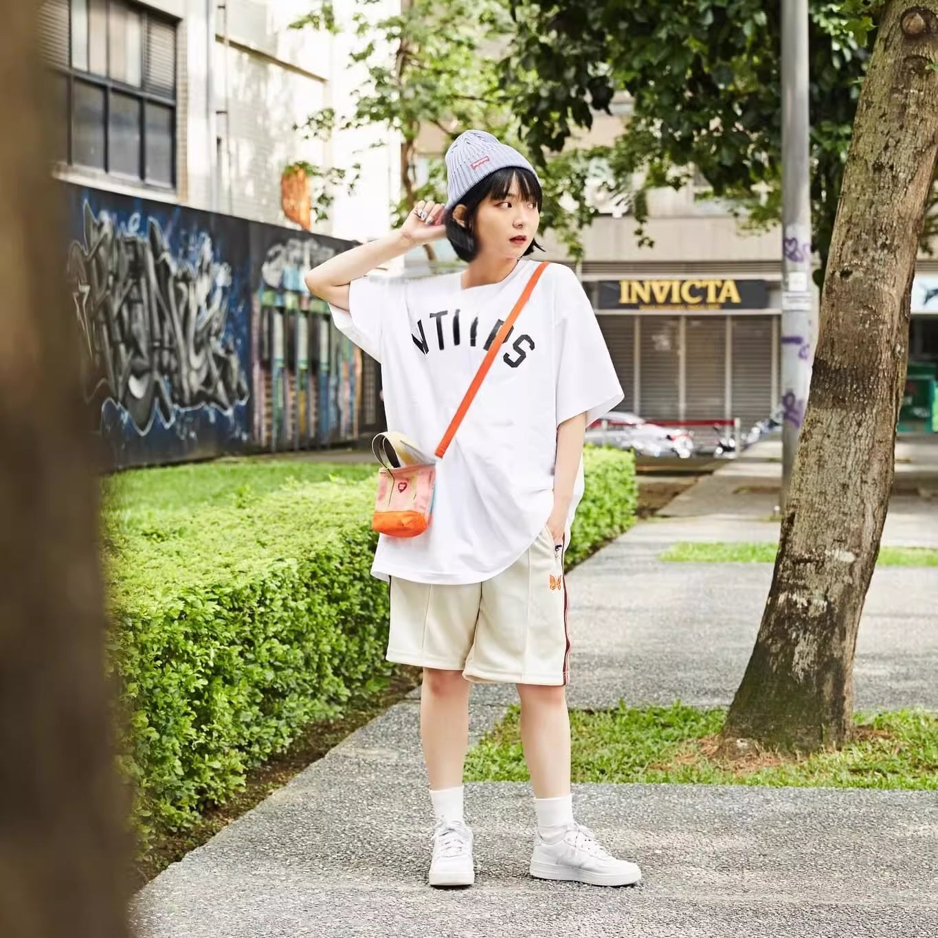 Trendy Summer Short Sleeve T-Shirt Hong Kong Style City Boy Crew Neck Casual Tee