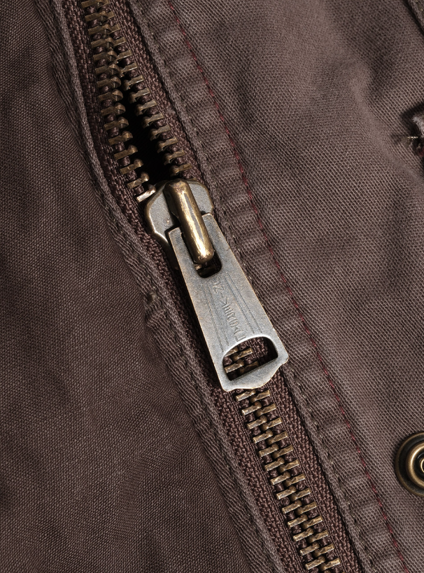 Cotton Utility Jacket – Stand Collar & Layered Pockets | Yamalinclothes