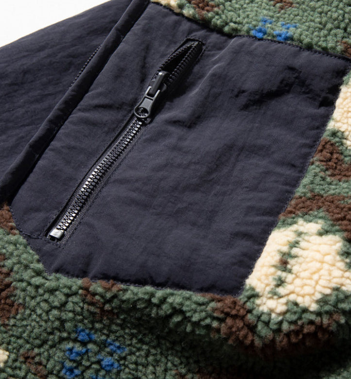 Reversible Fleece Jacket – Geometric Pattern | Yamalinclothes | Vintage workwear outfit