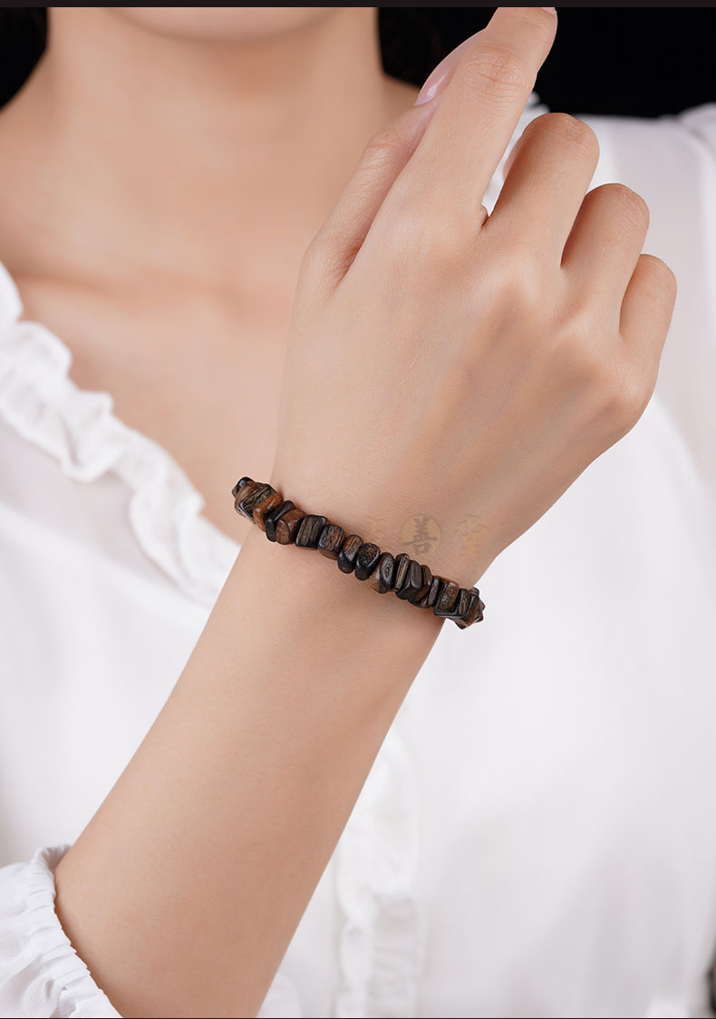 Bargain Natural Submersible Grade Dalagan Shape-Shifting Agarwood Bracelet Old Material High Oil Women's Men's Wooden Cultural Play Bracelet