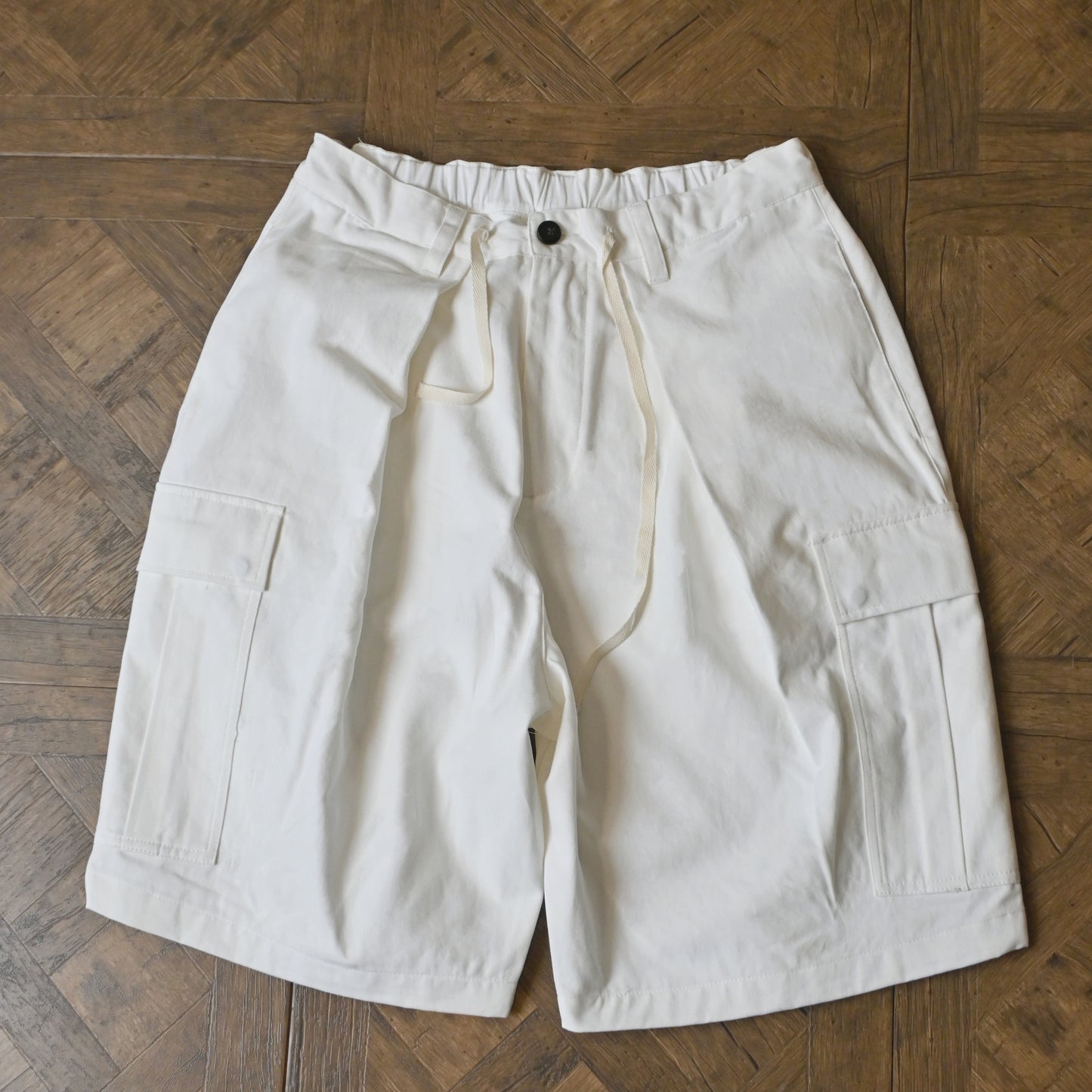 Vintage Oversized Cargo Shorts Balloon Pants A-Line Vintage Five-Point Shorts Trendy All-Cotton Japanese Style