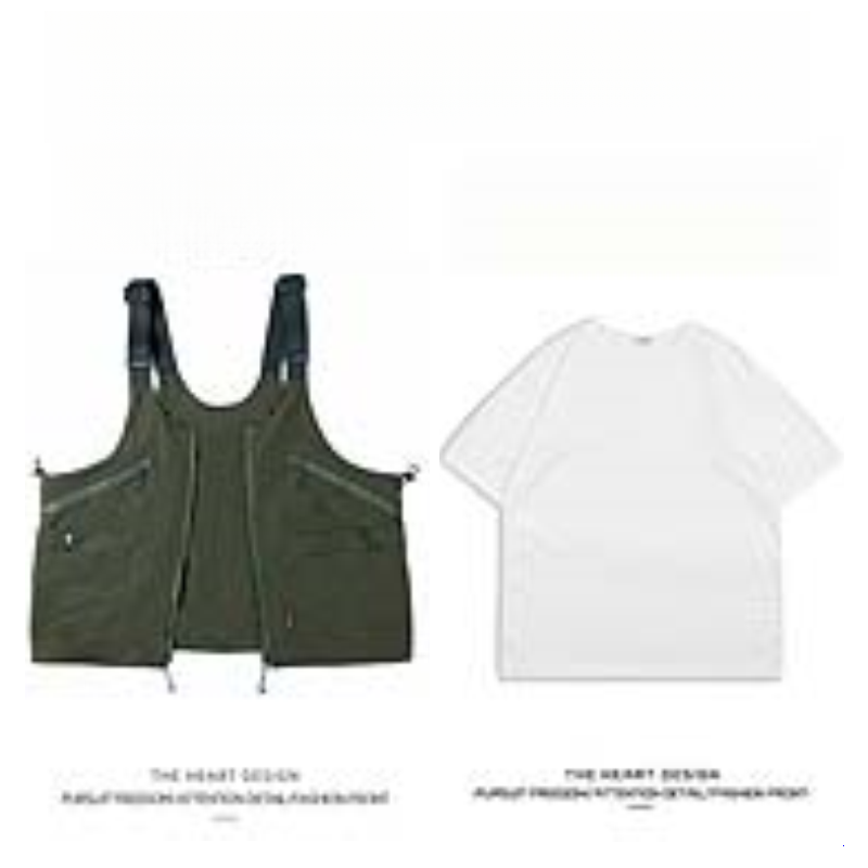 Unisex American Retro Multi-Pocket Vest – Functional Workwear with Convertible Backpack Design