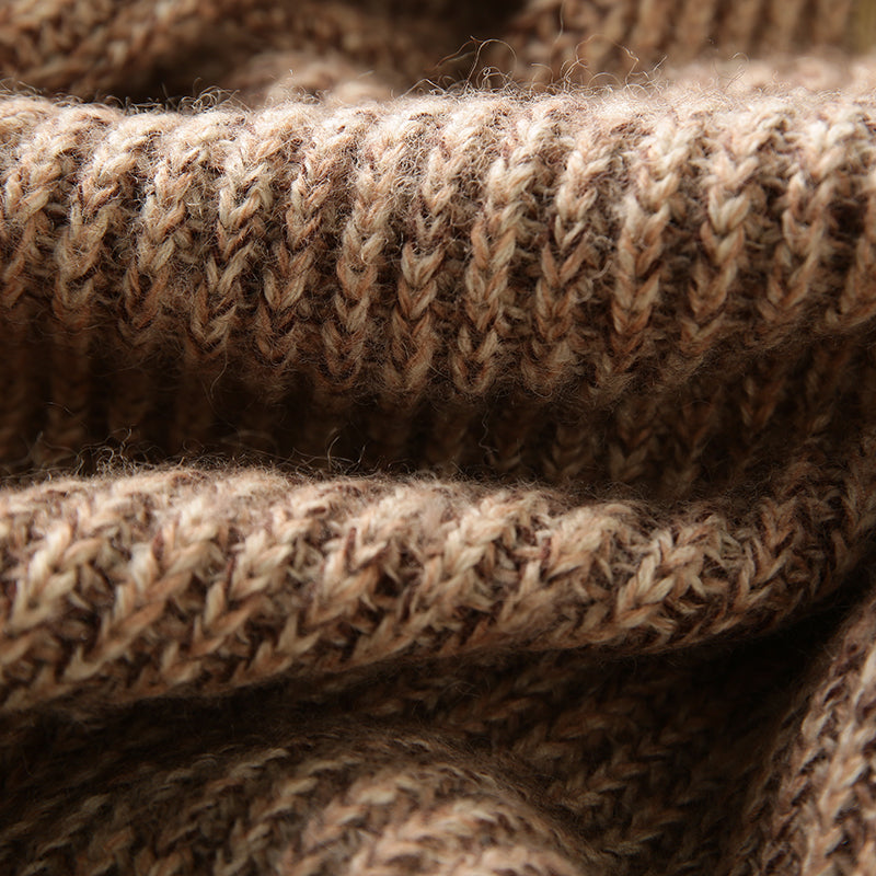 X06 Heavy all wool! Italian single foreign trade tail goods high-end men's autumn and winter knitted cardigan thickened sweater coat