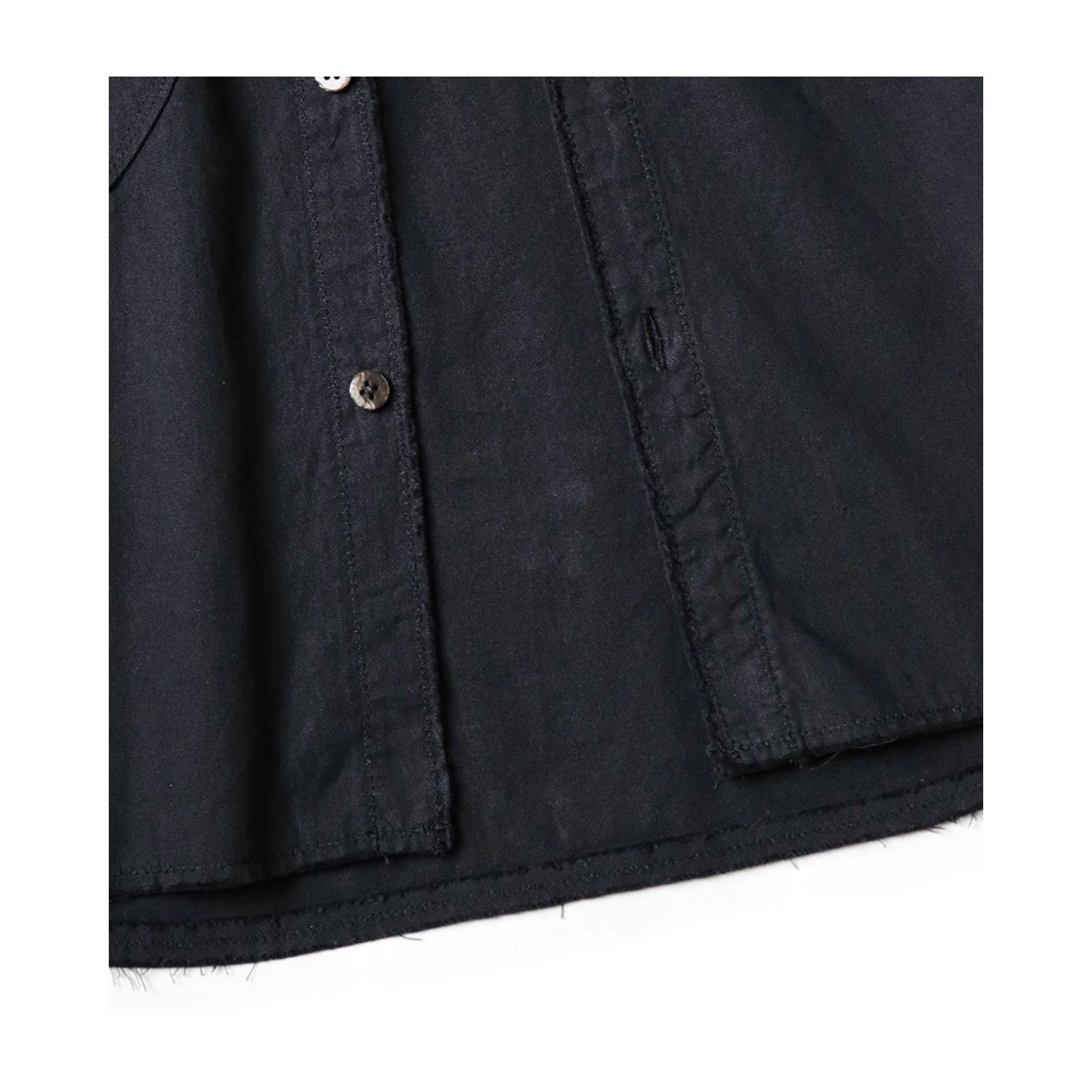 25AW Kapital Kazuhiro Hirata Cotton-Linen Shirt – Double Pocket, Irregular Button, Loose Japanese Streetwear