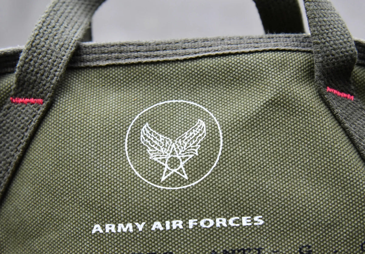 WWII Military Washed Canvas Shoulder Crossbody Bag – Heavy Duty Brass Hardware Men's Casual Bag | Yamalinclothes