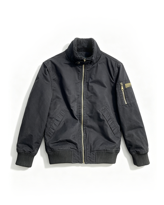 Fleece-Lined Stand-Collar Cargo Jacket – American Vintage Thickened Unisex – Japanese vintage | fall outfits 2026 | fall winter outfits | classy winter outfits | lazy comfy outfits | japanese streetwear | vintage workwear | yamalin clothes | Yamalinclothes