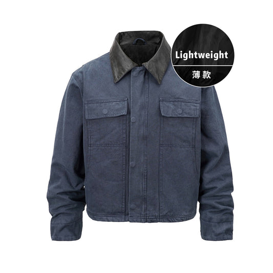 American Vintage Detroit Lapel Jacket – Loose Unisex Streetwear