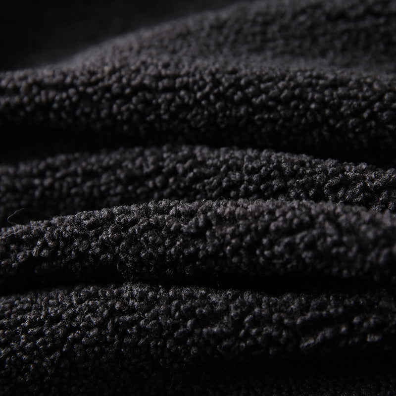 Men's Plus Size Stand Collar Down Jacket - Export Overstock Thickened Lamb Wool Particle Fleece Winter Coat