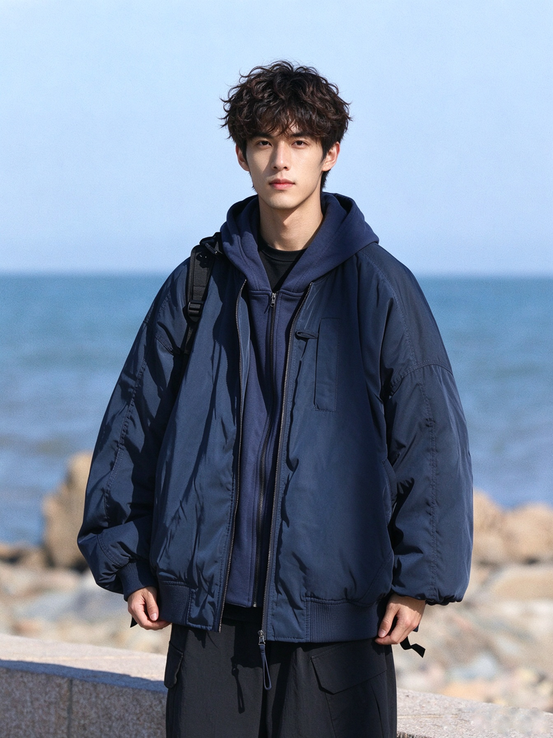 Duck Down Jacket – Oversized Zip Front | Yamalinclothes