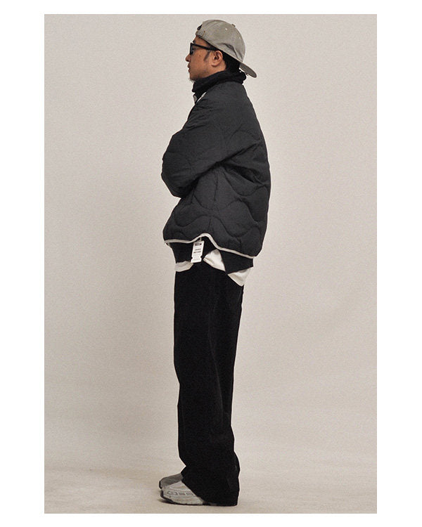 Japanese Style Quilted Down Inner Jacket - Lightweight 90% Goose Down (Unisex)