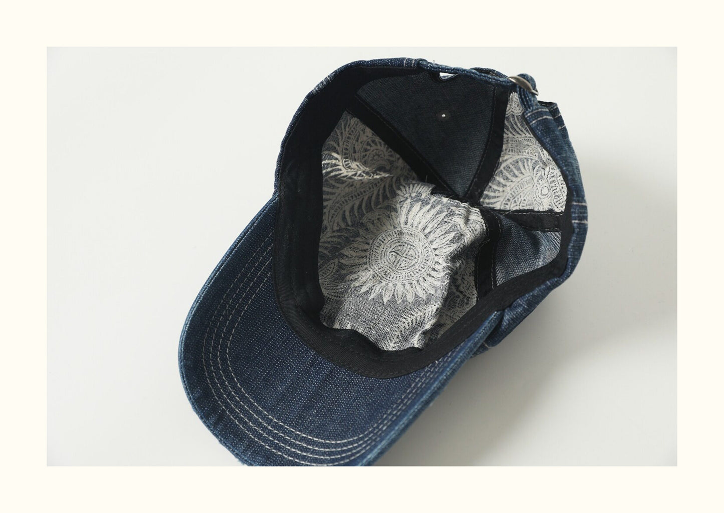 Vintage Distressed Ripped Patch Denim Cowboy Hat – Japanese Utility Wide Brim Unisex Hat