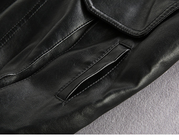 Badge Embroidered PU Leather Biker Jacket – Oversized Unisex | Yamalin clothes | Vintage workwear outfit for men