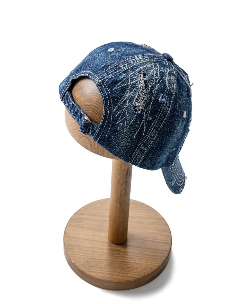 American Vintage Distressed Denim Baseball Cap – Embroidered Unisex | Yamalin clothes | Vintage workwear outfit for men
