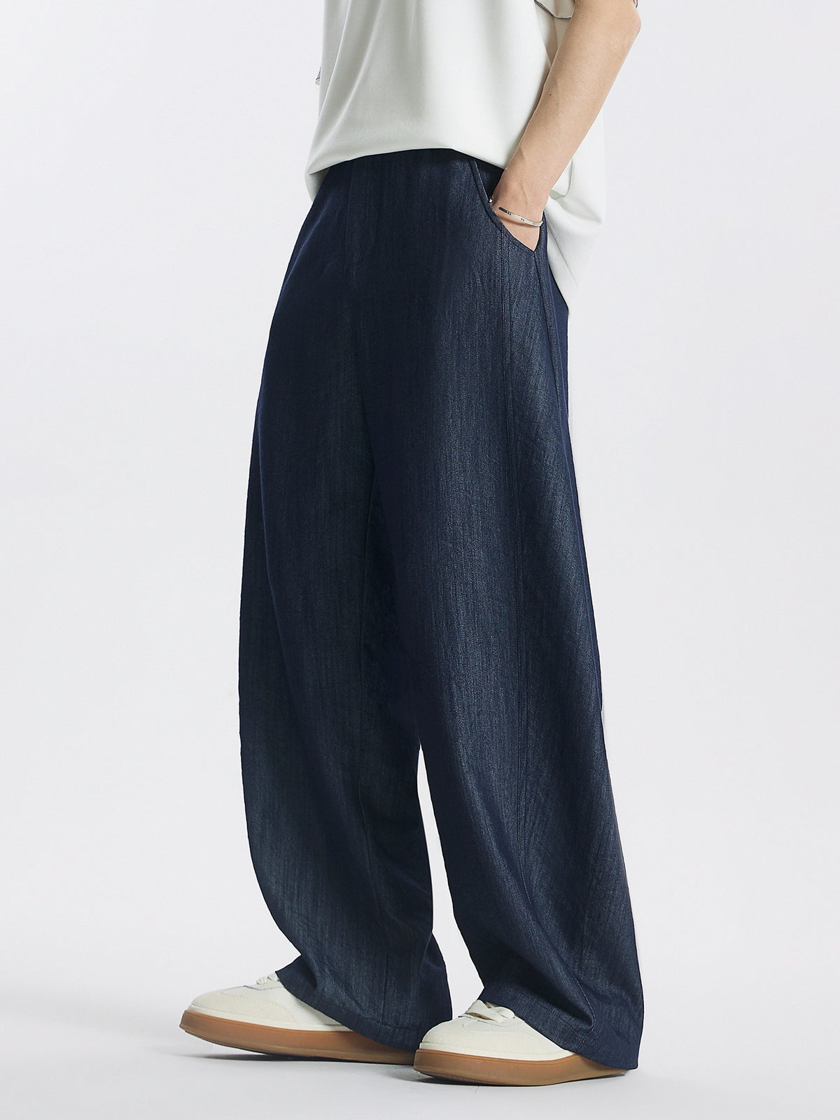 Cationic Dyed Ultra-Thin Wrinkle-Resistant Casual Jeans – Loose Straight-Leg Denim Pants | Yamalinclothes
