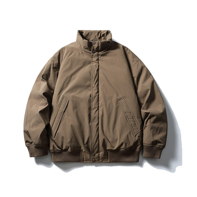 Duck Down Jacket – Stand Collar & Ribbed Hem | Yamalinclothes