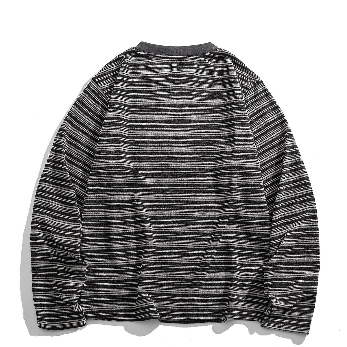 Japanese Vintage Stripe Long-Sleeve T-Shirt – Relaxed Unisex Base Layer Top | Yamalinclothes