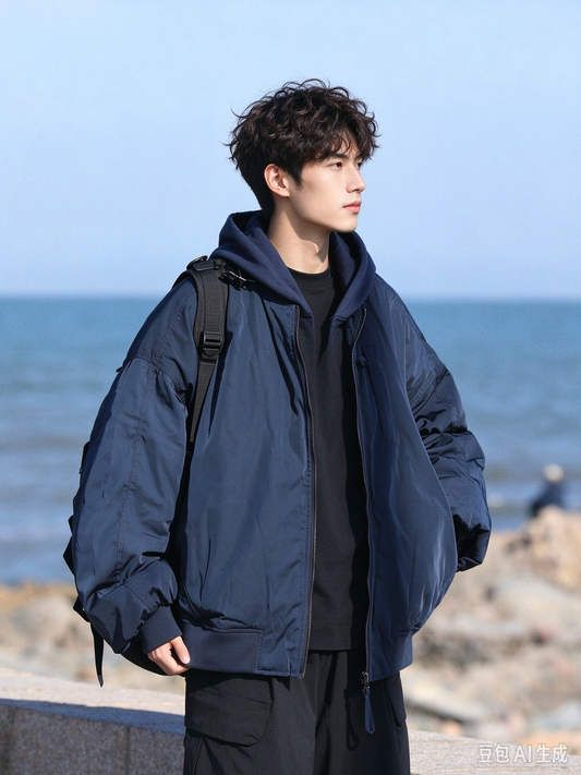 Duck Down Jacket – Oversized Zip Front | Yamalinclothes