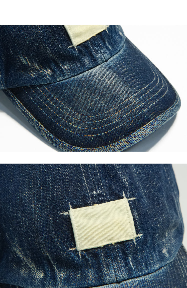NEIGBORL Uncle Zhao Vintage Washed Denim Hat