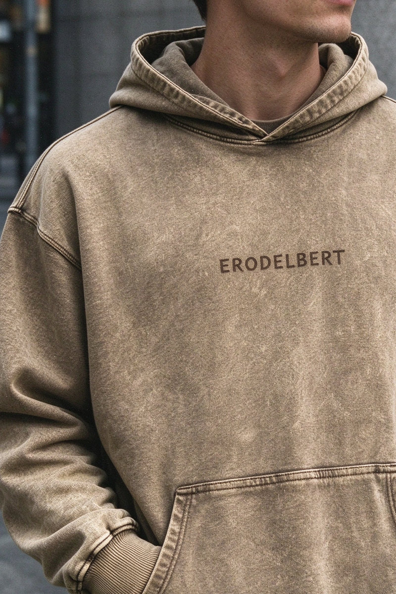 Washed Graphic Hoodie – Faded Back Print