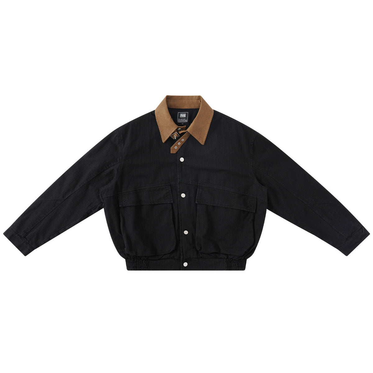 American Vintage Large Pocket Waist-Cinching Jacket – 100% Cotton Men's Streetwear Coat | Yamalinclothes