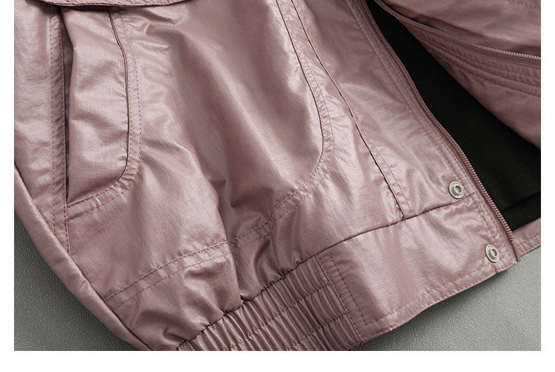 Spring Japanese casual trendy brand retro lightweight loose matte leather short lapel jacket men | Yamalinclothes