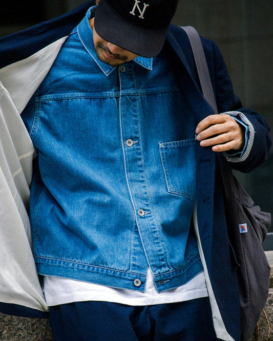Single Pocket Short Denim Jacket – Loose Unisex Casual Streetwear – Japanese vintage | yamalin clothes | Yamalinclothes