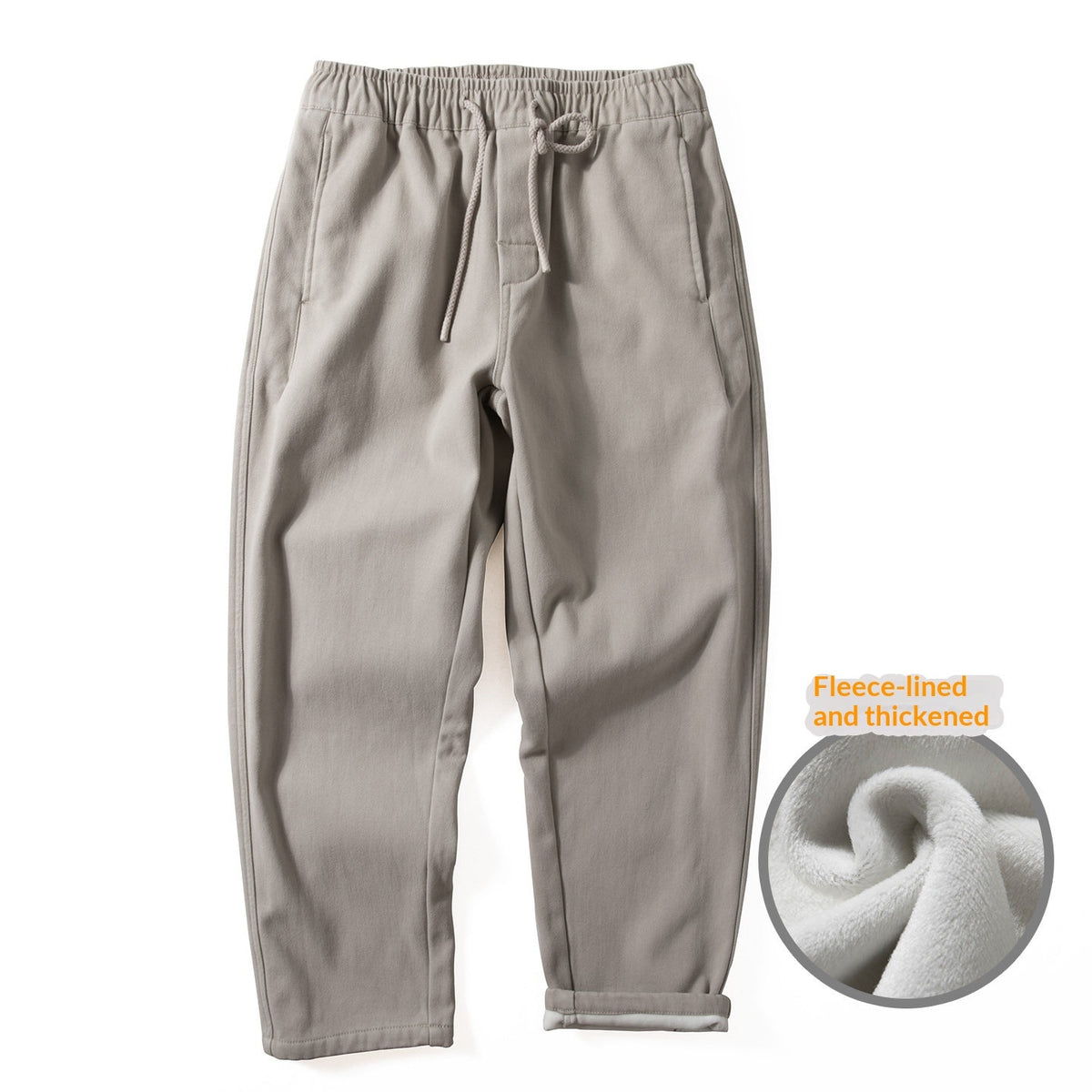 Cotton Work Pants – Drawstring Waist & Relaxed Fit