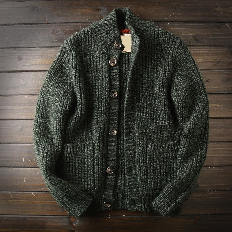 Heavy rare! Italy order men's autumn and winter thick sweater s cardigan clothescoat