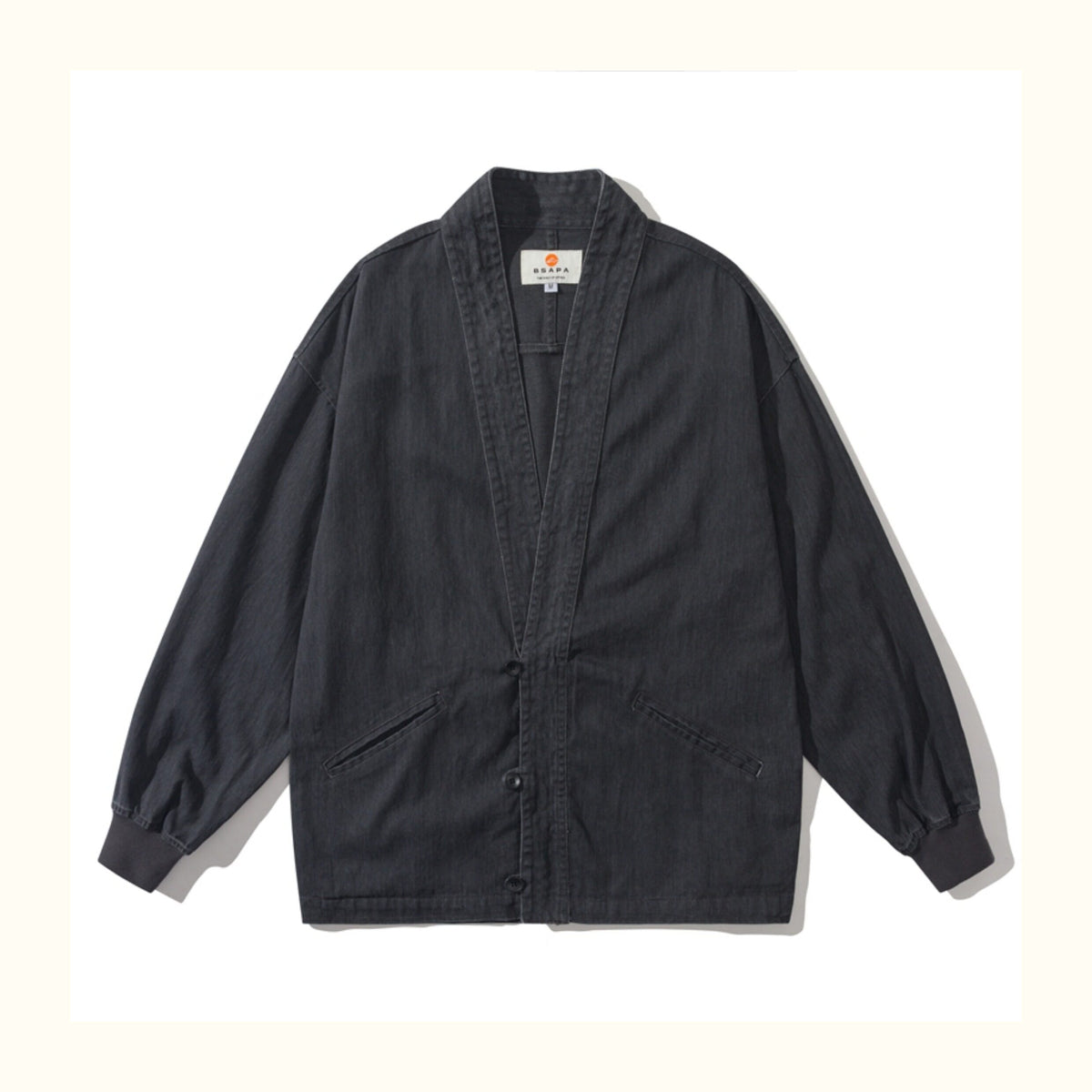 American Vintage Cotton Robe Jacket – Men's Loose Solid Casual Coat | Yamalinclothes