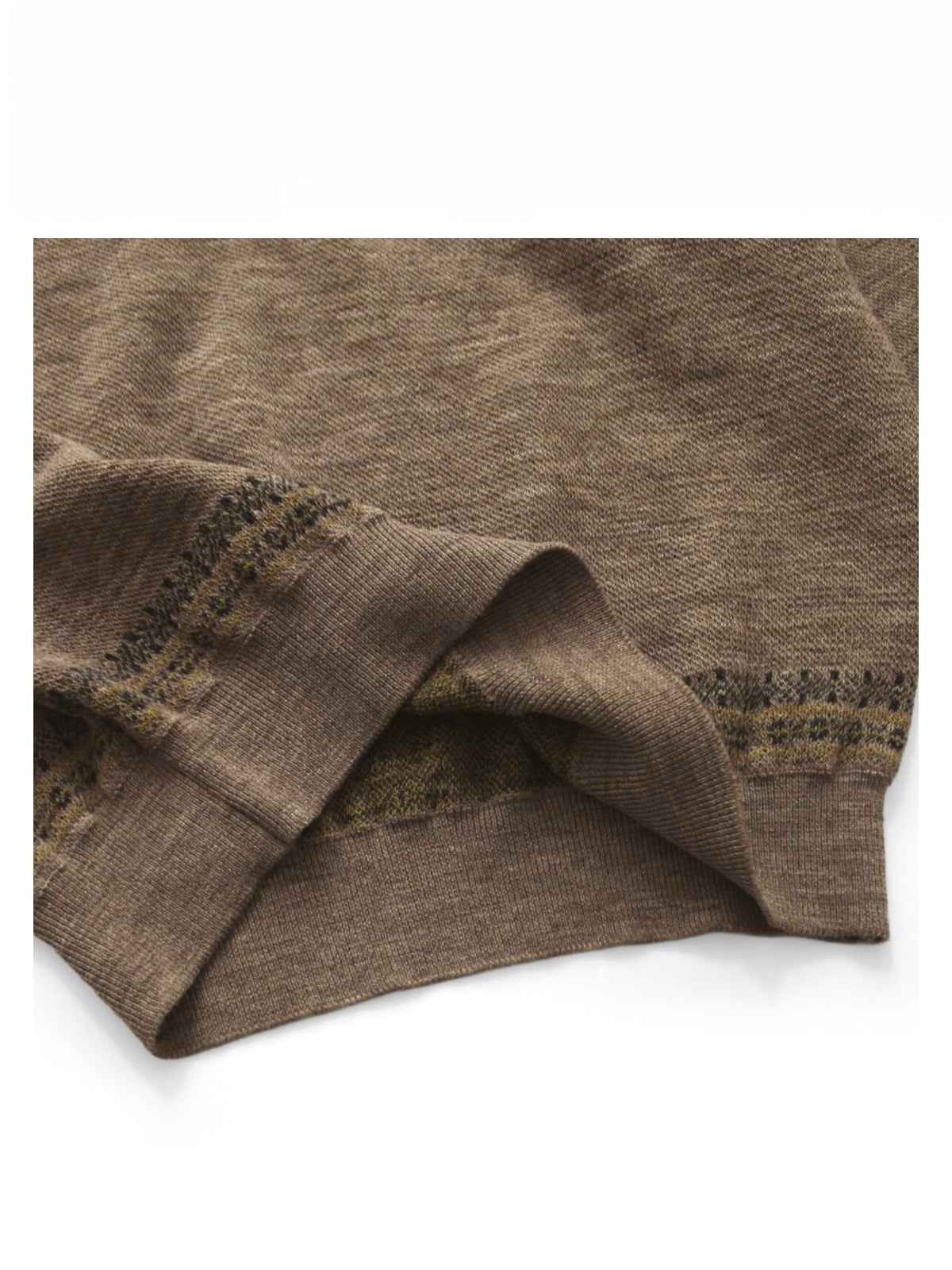 Hooded Knit Sweater – Paisley & Color Block