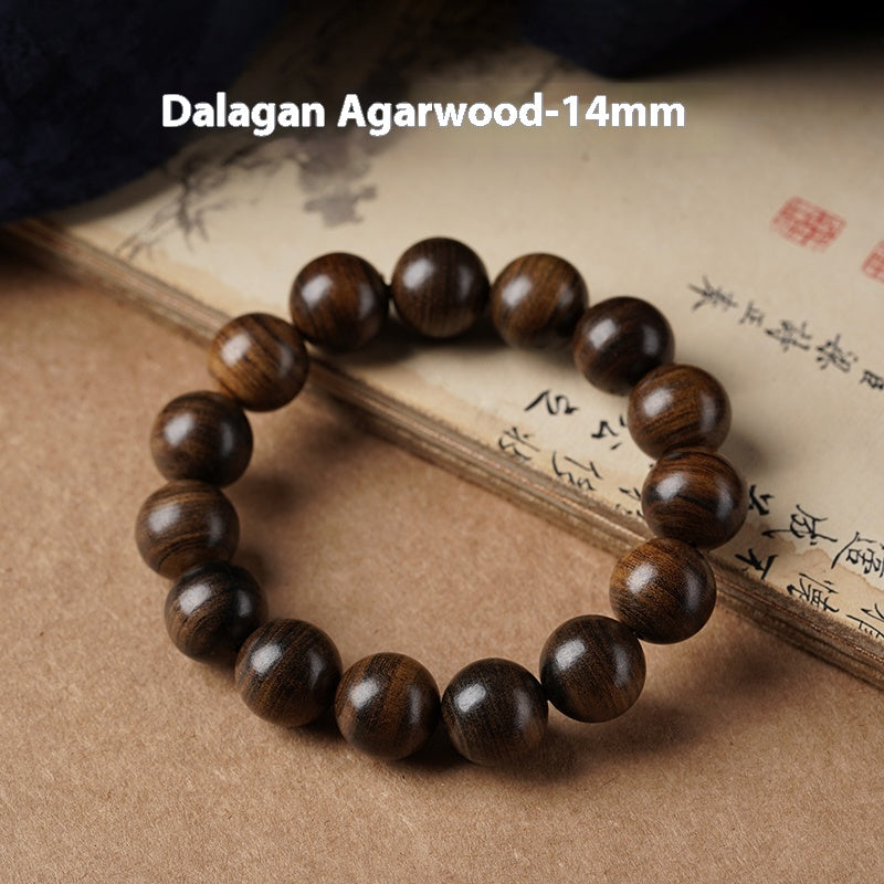 Bargain Natural Submersible Grade Dalagan Shape-Shifting Agarwood Bracelet Old Material High Oil Women's Men's Wooden Cultural Play Bracelet