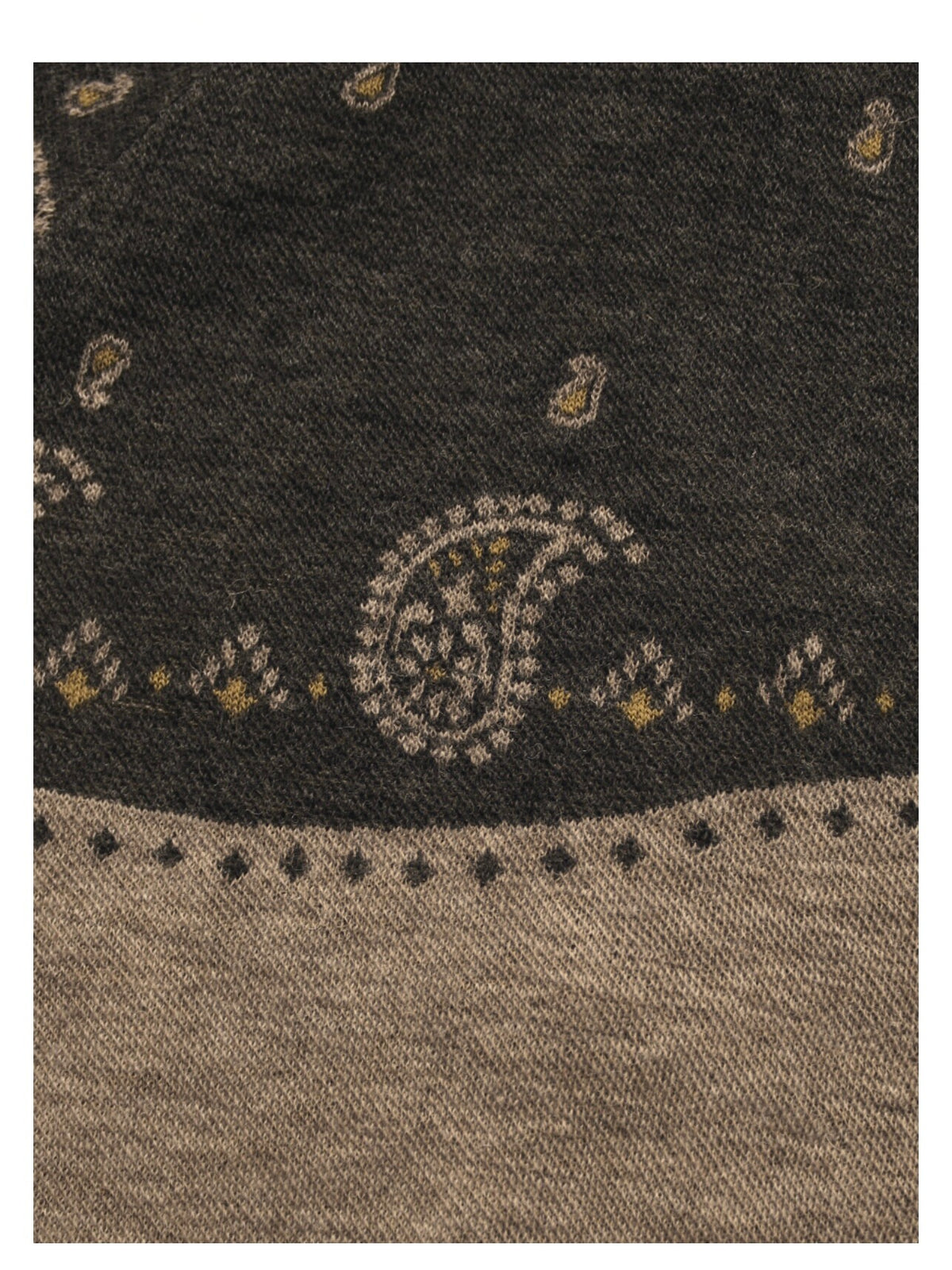 Hooded Knit Sweater – Paisley & Color Block