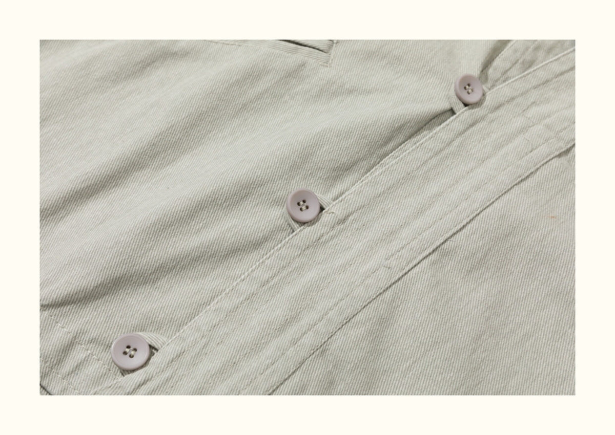 American Vintage Cotton Robe Jacket – Men's Loose Solid Casual Coat | Yamalinclothes