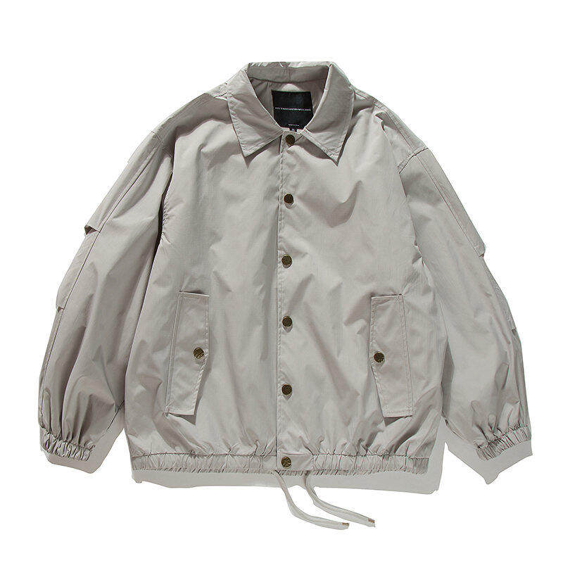 Coach Jacket – Snap Front & Drawstring Hem | Yamalinclothes