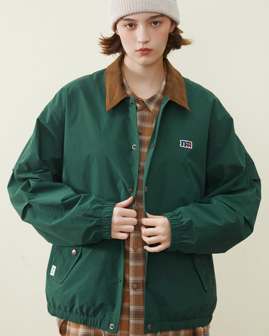 Retro Corduroy Hunting Coach Jacket – Loose Fit Rugged Outdoor Streetwear