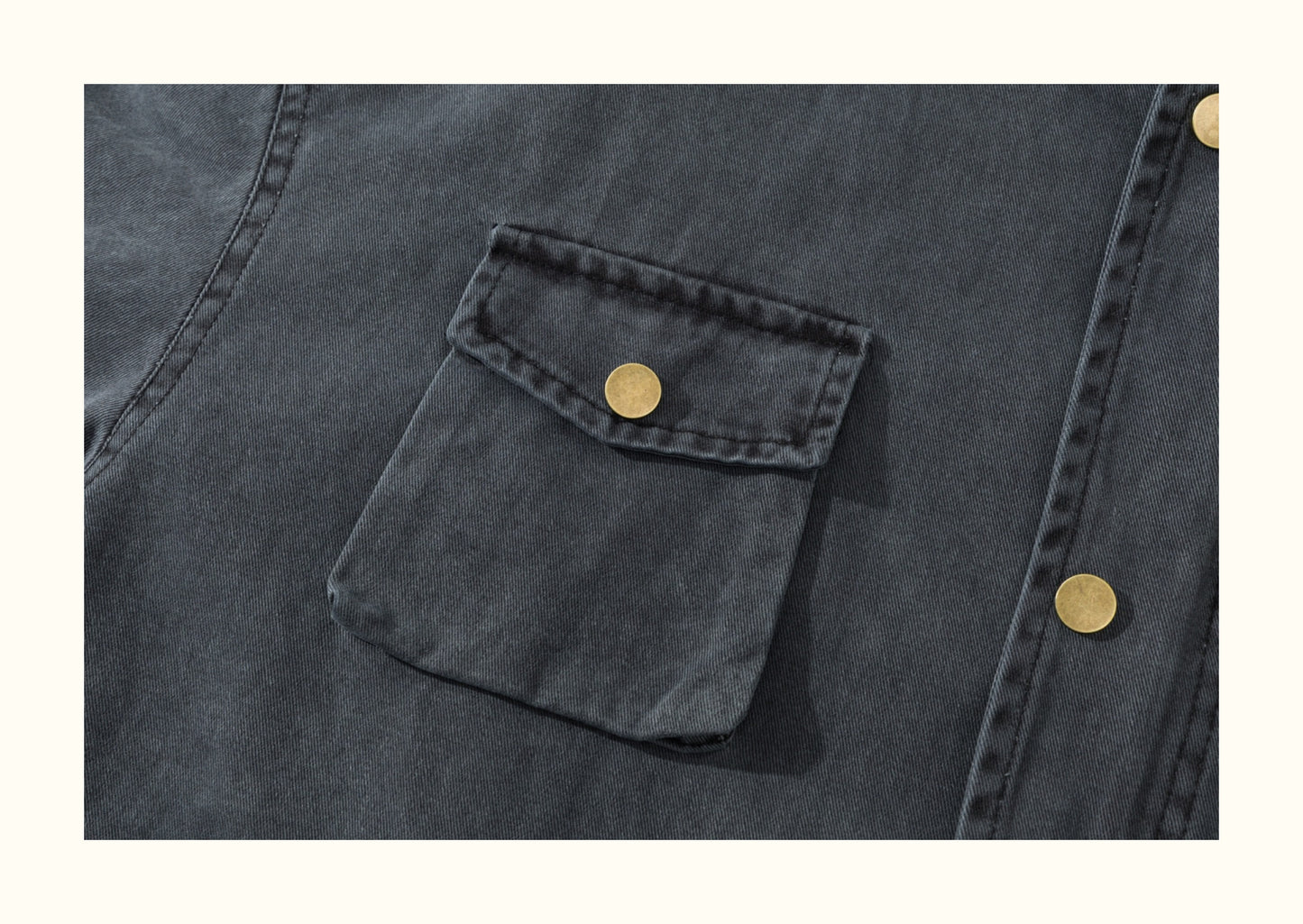 Vintage Washed Multi-Pocket Workwear Jacket – Stand Collar, 2025 Retro Streetwear for Men