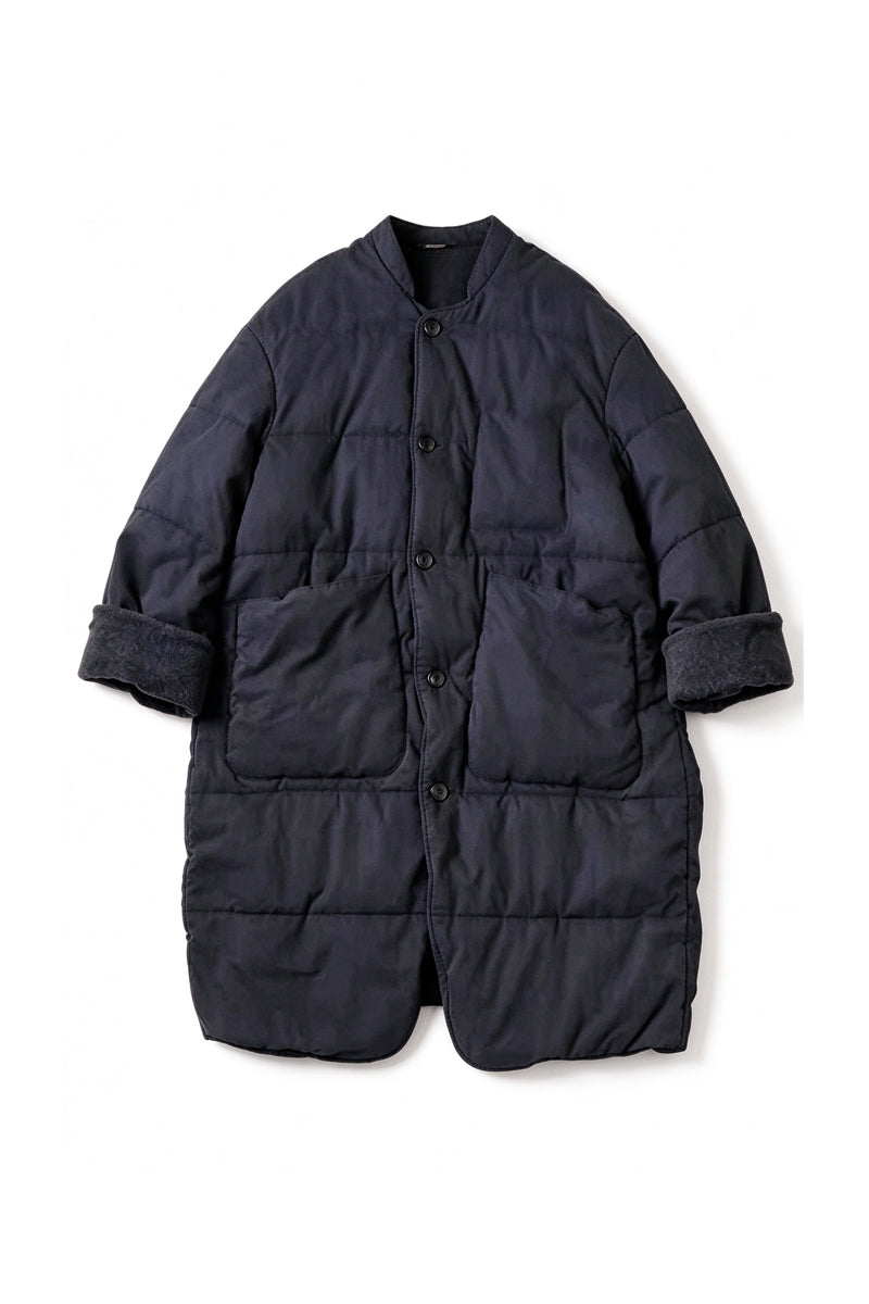 Artisan Mid-Length Quilted Wrap Cotton Coat – Unisex | Yamalin clothes | Vintage workwear outfit for men