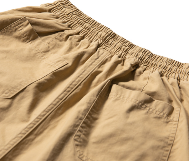 Washed Brushed Cotton Cargo Wide-Leg Trousers – Oversized Unisex Slacks