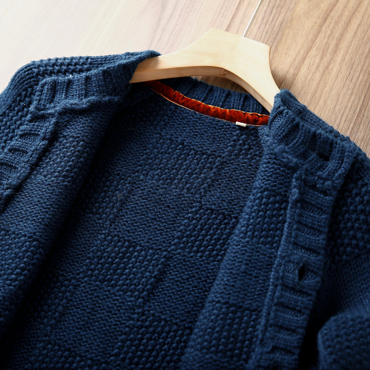 100% Wool Knit Cardigan – Heavyweight Old-School Workwear Men – Japanese vintage | yamalin clothes | Yamalinclothes